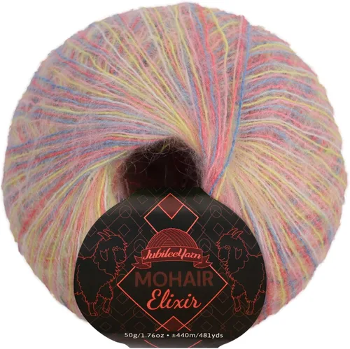 Vista 85 de JubileeYarn Mohair Elixir Yarn - 50g/Skein Baby Wool Blend - Cosmopolitan - 1 Skein