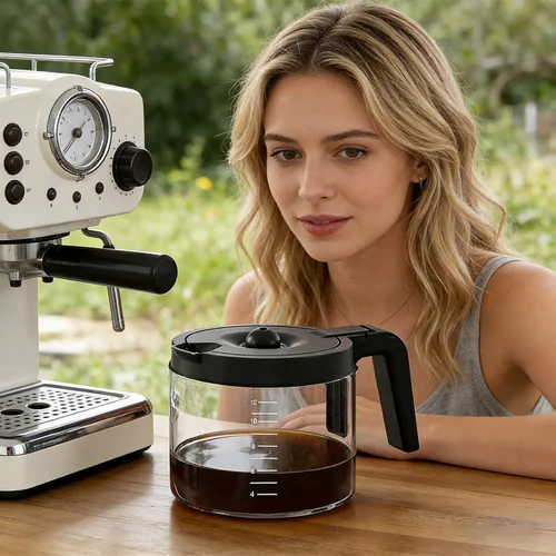 Vista 5 de 12 Cup Capacity Glass Coffee Container Replacement for Brewing Unit Second Gen K5600 Models Large Entry Design Compatible Coffee Container