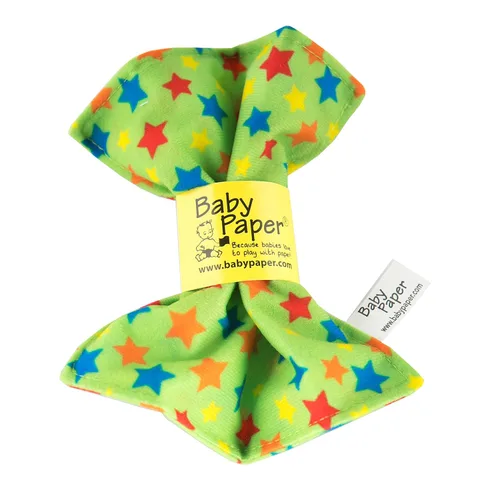 Vista 7 de Baby Paper, Juguete para bebé crujiente a rayas de color blanco y negro