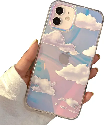 Vista 73 de I-MGAE-IN-AR - Funda diseñada para iPhone 12 y 12 Pro, diseño de mariposa plateada brillante, funda protectora de poliuretano termoplástico, suave