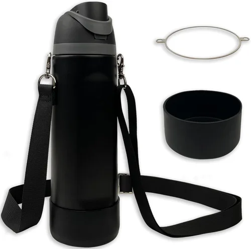 Vista 19 de Silicone Boot Set for Owala Water Bottle 24 oz, 32 oz, 40 oz - Includes Non-Slip Sleeve, Shoulder Strap & Handle Strap, Perfect Owala Accessories