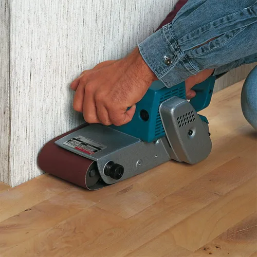 Vista 8 de MAKITA Lijadora de correa de 3 x 24 pulgadas, sin polvo, modelo 9924DB, azul