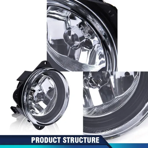 Vista 8 de PIT66 Luz antiniebla, compatible con Ford Mustang Cobra 2003-2004/Compatible con Ford Focus 2002-2004 (solo modelos SVT)/Compatible con Ford Escape