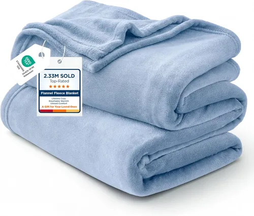 Vista 11 de Bedsure GentleSoft - Mantas de forro polar azul marino tamaño Queen - Manta de cama azul suave ligera afelpada difusa acogedora microfibra de lujo