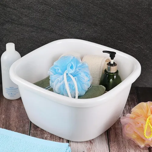 Vista 3 de Obston Sartén para lavabo de 18 cuartos de galón, color blanco