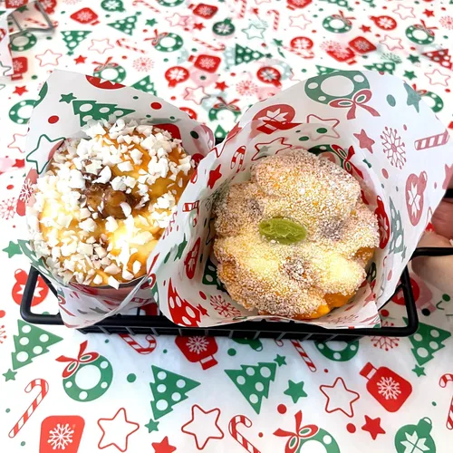 Vista 5 de 150 piezas de hojas de papel encerado de Navidad para envoltorios de sándwich, papel de delicatessen, envoltorios para caramelos y galletas