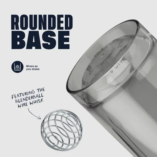 Vista 4 de BlenderBottle - Botella mezcladora serie Pro ideal para batidos de proteínas y bebidas de preentrenamiento, 32 onzas, color gris piedra (Pebble Grey)