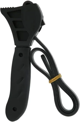 Vista 9 de Qiilu Llave de correa de correa Llave de filtro de aceite Llave de correa de goma Llave de correa de goma Llave de cinturón Abrebotellas Herramienta