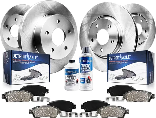 Detroit Axle - Brake Kit for 02-04 Infiniti I35 02-03 Nissan Maxima Replacement 2002 2003 Front and Rear Disc Brake Rotors Ceramic Brakes Pads