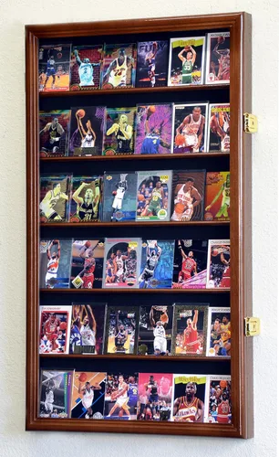 Vista 8 de 36 Sport Cards Collectible Card Display Case Cabinet Holder Wall Rack 98% UV, Lockable