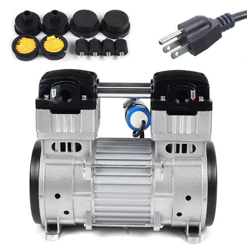 Vista 7 de Bomba de aire silenciosa sin aceite de 110 V, bomba de vacío sin aceite, para máquina laminadora totalmente automática, máquina de medición LED