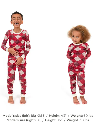 Vista 159 de Burt's Bees Baby Pijama de algodón orgánico para niñas, conjunto de pijama 100% algodón para niños pequeños y niños, tela suave y elástica Trébol