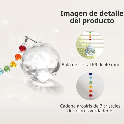 Vista 4 de Hegelda Regalos conmemorativos para la pérdida de papá y padre, adornos de cristal para atrapasoles Bola