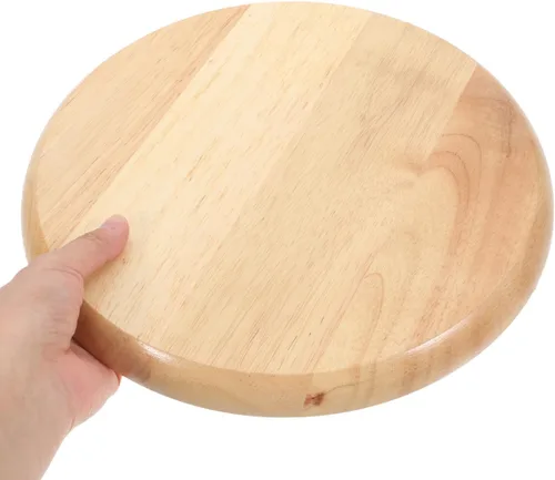 Vista 4 de Veemoon Taburete redondo de madera de repuesto para silla de bar resistente, taburete de madera maciza, almohadillas pequeñas de tacto suave