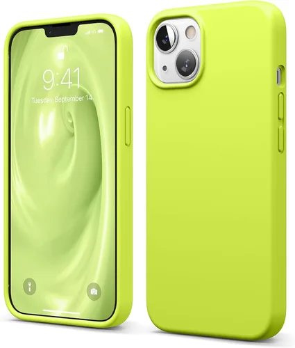Vista 11 de elago Funda de silicona líquida prémium para iPhone 13 aguamarina (Aqua Sky)
