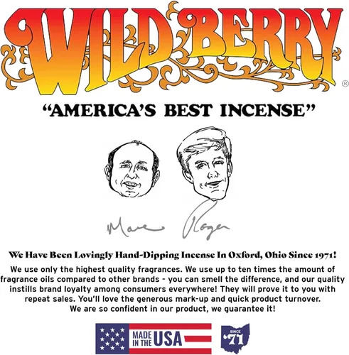 Vista 5 de Canela - 100 varillas de incienso Wild Berry