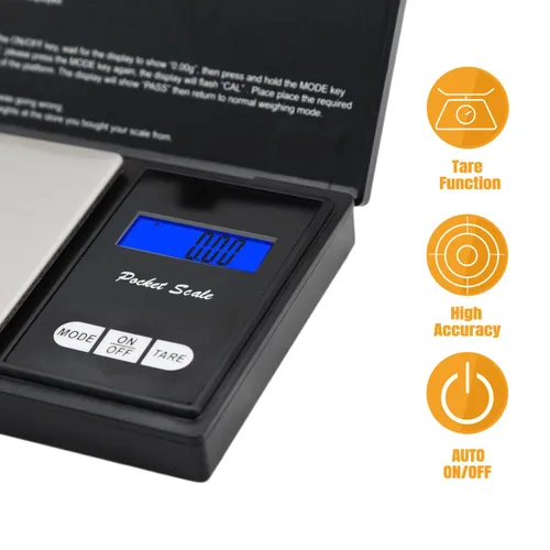 Vista 2 de Báscula de flecha de tiro con arco para eje de pesaje, puntas de flecha, cabezas anchas, unidad precisa de grano, mini báscula digital de bolsillo