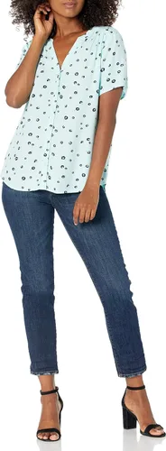 Vista 5 de Tienda Essentials - Blusa tejida de manga corta para mujer