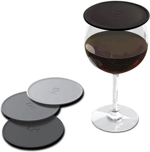 Vista 8 de Drink Tops Tap and Seal - Cubierta para vaso de bebida al aire libre, succiona suavemente a los vasos para mantener las partículas fuera y reducir