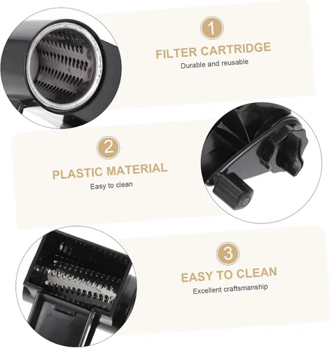 Vista 8 de Uonlytech Rallador giratorio de queso, manual de mano, triturador de acero inoxidable para queso duro, nueces de chocolate, mango de fácil agarre