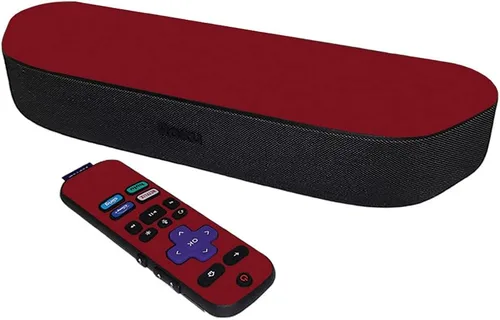 Vista 5 de MightySkins Skin compatible con Roku Streambar Media Player (2020) - Azul sólido Funda protectora de vinilo duradera y única Fácil de aplicar