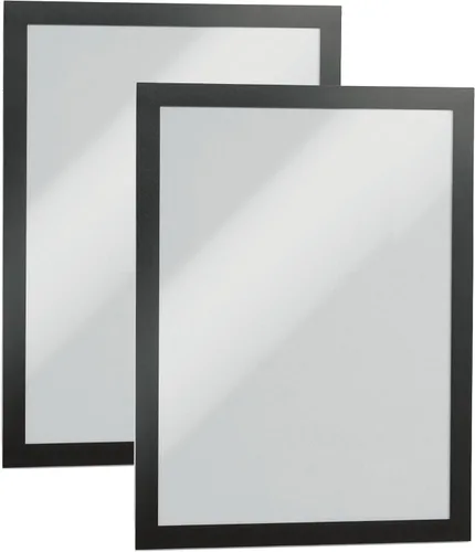 Vista 11 de Durable Duraframe 476801 - Marco magnético autoadhesivo, tamaño carta, 2 unidades, color negro, Negro