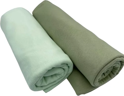 Vista 3 de Pack N Play Sábanas de 27 x 39 pulgadas, compatibles con Graco Pack N Play o similar, 100% algodón jersey, suaves, duraderas, paquete de 2