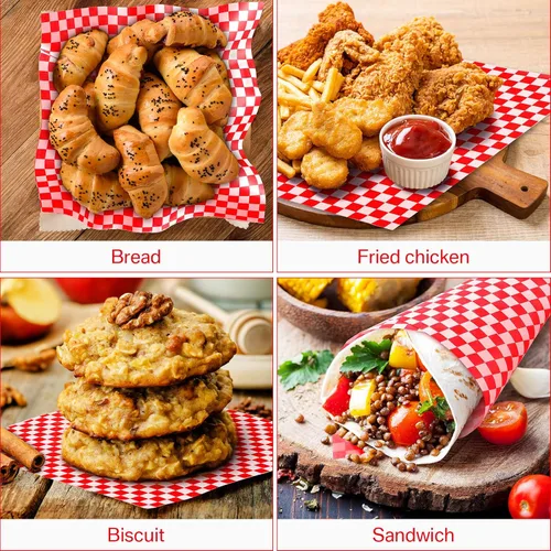 Vista 6 de Sieral 5000 hojas de papel encerado para sándwich, 12 x 12 pulgadas, a granel, papel pergamino desechable, resistente a la grasa, para envoltura