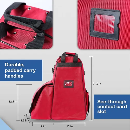 Vista 5 de Harrison Howard Equipo de Unidades Ecuestres Multifuncional Bolsa de Transporte para Botas, Casco, Fusta, Equipo de Equitación