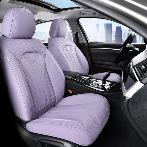 Vista 25 de FLORICH Fundas de asiento para automóviles, fundas de asiento impermeables, fundas de asiento de cuero para automóvil, paquete de 2, protector