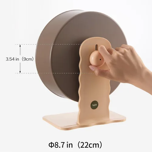 Vista 9 de Rueda silenciosa de hámster de 8.7 pulgadas, con rodamientos duales, ruedas de ejercicio silenciosas para animales pequeños, altura ajustable