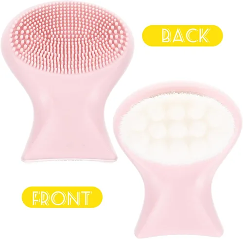 Vista 9 de FOMIYES Herramienta de limpieza facial manual de doble cara cepillo facial de silicona suave cepillo facial