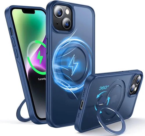 Vista 81 de [NO.1 Magnético] Funda para iPhone X (10)/Xs con carga inalámbrica MagSafe [mate translúcido] [antihuellas] [prueba de caídas de grado militar]