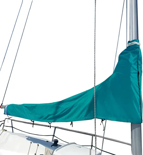 Vista 8 de SavvyCraft Cubierta impermeable de pluma de vela principal, cubierta de vela principal 600D resistente a la intemperie, longitud de pluma de 7 a 8