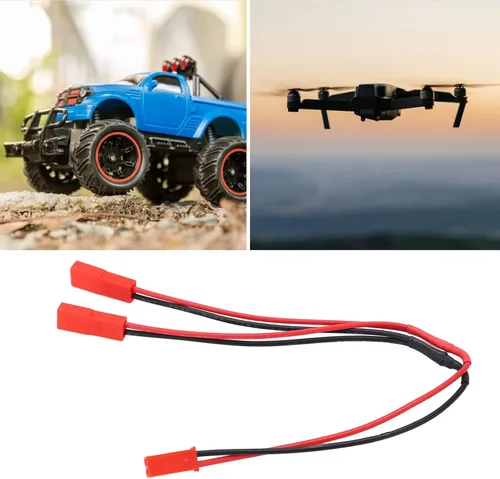 Vista 4 de Dilwe Cable de conector de enchufe RC JST, portátil JST macho hembra Y Cable 1 hembra a 2 macho adaptador paralelo cable cable para RC coche avión