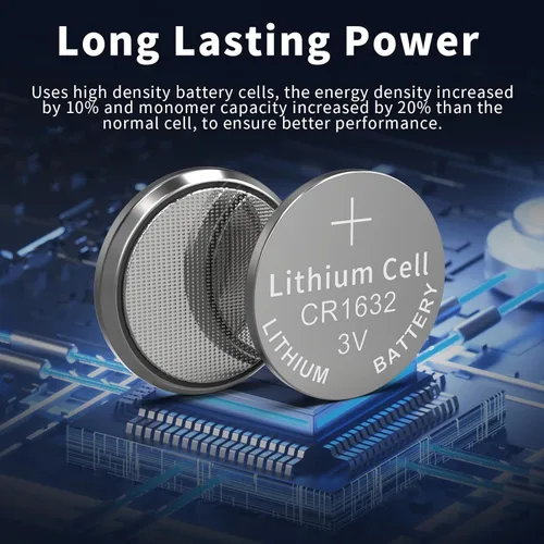 Vista 4 de PKCELL CR 1632 Batería de litio 3V CR1632 Batería (5 unidades (paquete de 1))