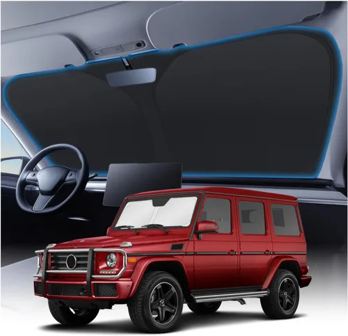 Vista 237 de KUST Parasol para parabrisas para Volkswagen VW ID.4 2021-2025 2026, accesorios para ventana, protector plegable, bloquea los rayos UV, mantiene