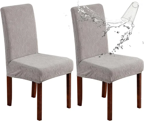 Vista 62 de Fundas impermeables para sillas de comedor, fundas elásticas para sillas Parsons, para comedor, cocina, funda protectora para silla de comedor