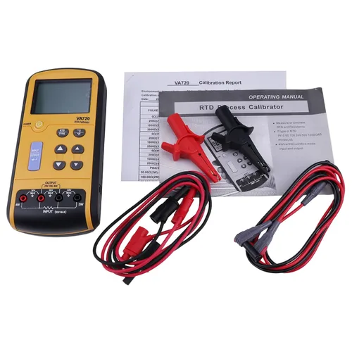 Calibrador de proceso multifunción VA720 para calibración mV mA de frecuencia RTD TC