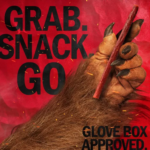 Vista 5 de Jack Link's Palitos de carne de res, sabor original, snack de proteína, palito de carne, hecho con 100% carne de res, apto para dieta cetogénica