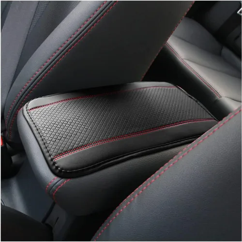 Vista 8 de Moly Magnolia Almohadilla de cuero sintético para consola central, funda de asiento de reposabrazos de automóvil, impermeable, antideslizante