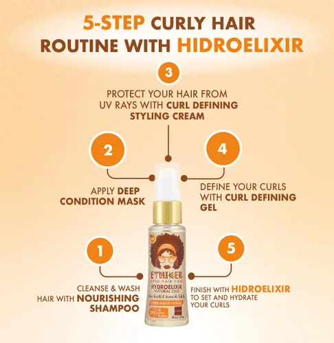 Vista 2 de L'MAR Etniker Hidroelixir Aceites Naturales Nutrición, Reparación y Protección Sin Sal, Sulfatos y Parabenos LMAR Etniker Hydroelixir Aceite