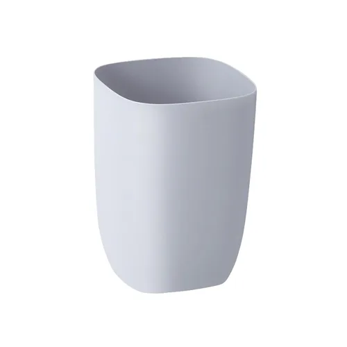 Vista 6 de Cubo de Basura para Baño, Cubo de Basura Rectangular de Plástico con Soporte para Forro de Basura para Dormitorio, Sala de Estar, Pequeña Cesta