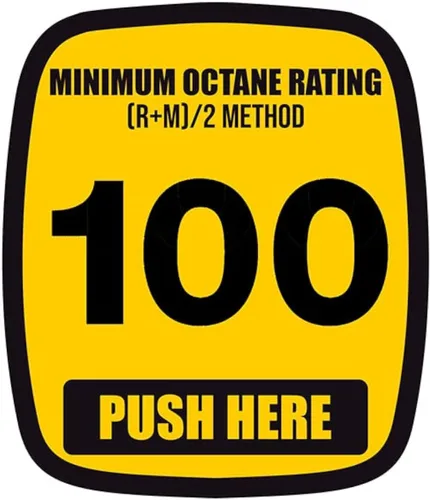 Vista 12 de Pegatina Diesel Push Here (bombas de combustible con clasificación de cetano, para camiones de gasolineras (2 x 2.5 pulgadas)
