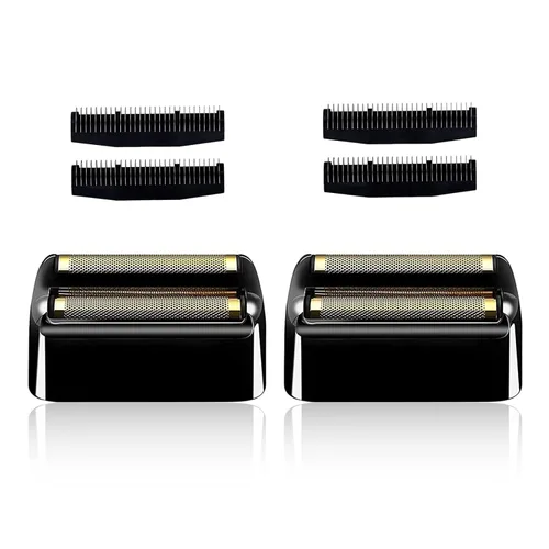 Lámina de repuesto y cortadoras para afeitadora compatible con BaBylissPRO Barberology Double FXFS2 (2 unidades, negro)