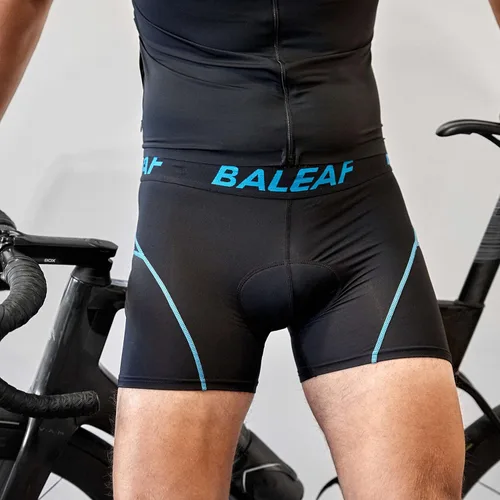 Vista 7 de baleaf Pantalones cortos de ciclismo acolchados 3D para hombre, ropa interior de ciclismo MTB Liner