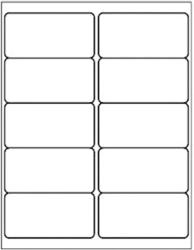 10 Up - Etiquetas de dirección de envío - 2" x 4" - 250 etiquetas