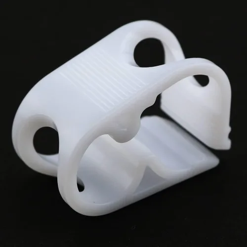 Vista 4 de Abrazadera de manguera de control de flujo, 4 abrazaderas de manguera de cierre OD de tubo de 1/4"-1/2", abrazadera de tubo de plástico ajustable