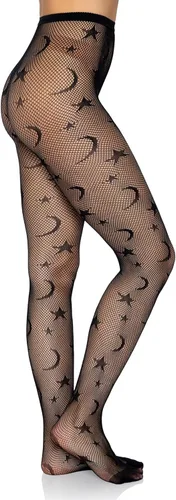 Vista 4 de Leg Avenue womens Dark Alternative Fishnet Tights