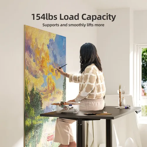 Vista 49 de INNOVAR Escritorio eléctrico de pie, escritorio de pie de altura ajustable, escritorio de pie de 40 x 24 pulgadas para computación de oficina